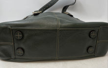 Load image into Gallery viewer, Liz Claiborne Womens Green Bottom Studs Double Handle Shoulder Handbag

