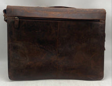Load image into Gallery viewer, Vintage Ramez Mens Brown Inner Pockets Top Handle Briefcase Laptop Bag
