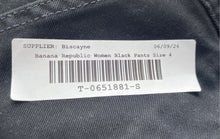 Load image into Gallery viewer, Banana Republic Womens Black Flat Front Slash Pockets Cargo Pants Size 4
