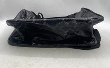 Load image into Gallery viewer, Unbranded Womens Black Snakeskin Embossed Faux Leather Zipper Duffle Bag
