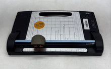 Load image into Gallery viewer, Fiskars Black 12 Inch Cutting Board Tabletop Rotary Paper Trimmer Cutter
