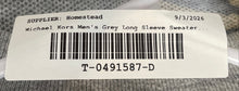 Load image into Gallery viewer, Michael Kors Mens Gray Heather 1/2 Zip Long Sleeve Pullover Sweater Size L
