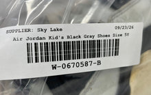 Load image into Gallery viewer, Nike Kids Air Jordan 4 Retro FZ8585-070 Black Gray Lace-Up Sneaker Shoes Size 5Y
