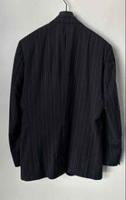 Load image into Gallery viewer, Hugo Boss Mens Blue Striped Single-Breasted Three-Button Blazer Size 42 L
