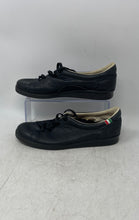 Load image into Gallery viewer, Olimpica Womens Black Leather Round Toe Lace-Up Oxford Shoes Size 40
