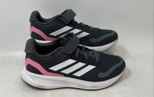 Load image into Gallery viewer, Adidas Kids Runfalcon 5 EL C JQ8669 Gray Pink Round Toe Running Shoes Size 3
