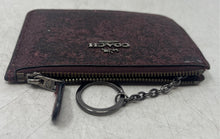 Load image into Gallery viewer, Coach Womens Cherry Red Glitter Inner Pockets Zipper Small Coin Wallet
