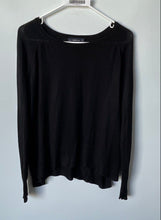 Load image into Gallery viewer, Zara Womens Black Long Sleeve Knitted Crew Neck Pullover Sweater Size Medium
