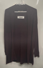 Load image into Gallery viewer, Loft Womens Wine Long Sleeve Collarless Open Front Cardigan Sweater Size Medium
