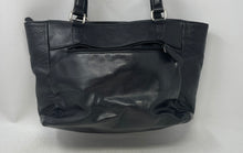 Load image into Gallery viewer, Giani Bernini Womens Black Leather Double Handle Tote Handbag Peeling Material
