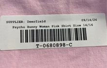 Load image into Gallery viewer, Psycho Bunny Boys Pink Pima Cotton Short Sleeve Crew Neck T-Shirt Size 14-16/L
