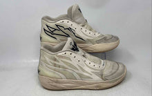 Load image into Gallery viewer, Puma Mens MB.02 White Mid Top Basketball Sneaker Shoes Size 8 No Laces
