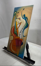Load image into Gallery viewer, Rhythm &amp; Blues Picture Framed Expressionist Musical Canvas Painting

