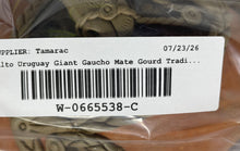 Load image into Gallery viewer, Salto Uruguay Brown Collectible Footed Giant Gaucho Mate Gourd Traditional

