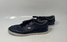 Load image into Gallery viewer, Lacoste Mens Bayliss Blue Leather Low Top Lace-Up Sneaker Shoes Size 9
