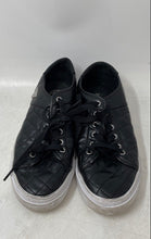 Load image into Gallery viewer, Guess Womens Goodone Black Quilted Leather Lace-Up Sneaker Shoes Size 7.5M
