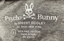 Load image into Gallery viewer, Psycho Bunny Mens Gray Heather Pima Cotton Crew Neck Pullover T-Shirt Size 5
