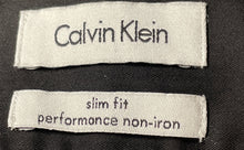 Load image into Gallery viewer, Calvin Klein Mens Black Slim Fit Performance Non Iron Dress Shirt Sz 16.5 32/33
