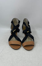 Load image into Gallery viewer, Michael Kors Womens Wendy Black Brown Open Toe Strappy Sandals Size 8 M
