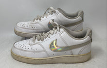 Load image into Gallery viewer, Nike Womens Court Vision Low CW5596-100 White Silver Color Sneaker Shoes Sz 8.5

