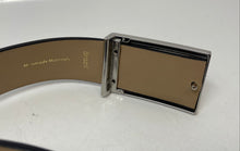Load image into Gallery viewer, Steve Madden Mens Black Silver-Tone Buckle Adjustable Dress Belt Size 34
