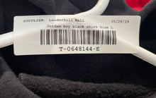 Load image into Gallery viewer, Jordan Boys Red Black Long Sleeve Flight Sideline Fleece Pullover Hoodie Size L
