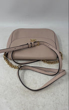 Load image into Gallery viewer, Michael Kors Womens Mott Beige Pebbled Leather Chain Strap Flap Crossbody Bag
