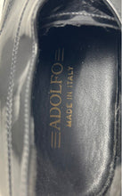 Load image into Gallery viewer, Adolfo Mens Black Leather Round Toe Lace-Up Oxford Dress Shoes Size 10.5
