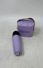 Load image into Gallery viewer, YLL Model K1-L Purple Portable Karaoke Speaker &amp; Microphone 2 Pcs Set Not Tested
