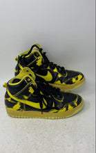 Load image into Gallery viewer, Nike Mens Dunk High 1985 DD9404-001 Black Yellow Print Sneaker Shoes Size 7.5
