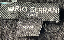 Load image into Gallery viewer, Mario Serrani Womens Black Flat Front Textured Skinny Leg Ankle Pants Size M
