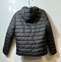 Load image into Gallery viewer, NFL Mens Black Official Shield Gear Hooded Zipper Pockets Puffer Jacket Size S

