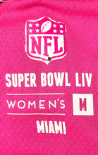 Load image into Gallery viewer, BDA Womens Pink Super Bowl LIV Miami NFL Short Sleeve Polo Shirt Size M
