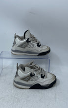 Load image into Gallery viewer, Nike Kids Air Jordan 4 Retro IB4387-100 Black White Gray Sneaker Shoes Size 9C

