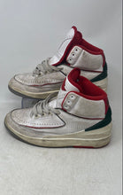 Load image into Gallery viewer, Nike Kids Air Jordan 2 Retro White Red Green Sneaker Shoes Size 6.5Y
