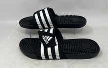 Load image into Gallery viewer, Adidas Mens Adissage F35580 Black Slip-On Open Toe Flip Flop Sandals Size 10
