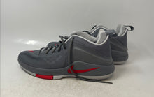 Load image into Gallery viewer, Nike Mens LeBron Zoom Witness 852439-005 Gray Red Sneaker Shoes Size 10.5
