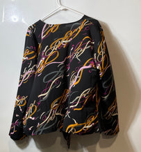Load image into Gallery viewer, Nine West Womens Multicolor Long Sleeve Wrap Blouse Top Size XL
