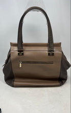 Load image into Gallery viewer, Ripani Womens Beige Leather Bottom Studs Top Handle Satchel Handbag
