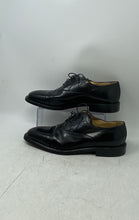 Load image into Gallery viewer, Johnston &amp; Murphy Mens Domani Black Leather Lace-Up Oxford Dress Shoes Size 11 N
