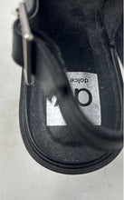 Load image into Gallery viewer, Dolce Vita Womens Luggy Black Faux Leather Platform Slingback Sandals Size 7.5
