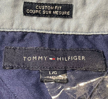 Load image into Gallery viewer, Tommy Hilfiger Mens White Blue Floral Custom Fit Button-Up Shirt Size L
