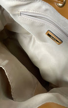 Load image into Gallery viewer, Aldo Womens Brown Beige Detachable Crossbody Strap Lined Drawstring Bucket Bag
