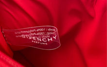 Load image into Gallery viewer, Givenchy Parfums Womens Red Faux Leather Charm Zip Top Makeup Bag Wallet
