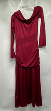 Load image into Gallery viewer, Miss Rosier Womens Red Long Sleeve One Shoulder Maxi Dress Size Medium
