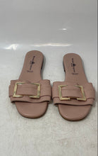 Load image into Gallery viewer, Michele Lopriore Womens Pink Leather Slip-On Flat Slide Sandals Size EUR 36
