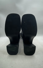 Load image into Gallery viewer, Steve Madden Womens Fanatik Black Leather Block Heel Knee High Boots Size 9.5M
