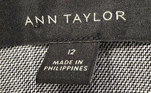 Load image into Gallery viewer, Ann Taylor Womens Gray 3/4 Sleeve Pockets Button Front Blazer Jacket Size 12
