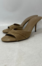Load image into Gallery viewer, Zara Womens Light Brown Open Toe Stiletto Slip-On Slide Sandals Size 40
