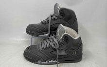 Load image into Gallery viewer, Nike Kids Air Jordan 5 Retro Gray Lace-Up Sneaker Shoes Size 5Y With Stains
